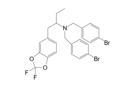 N,N-Bis(4-bromobenzyl)-1-(3,4-difluoromethylenedioxyphenyl)butan-2-amine