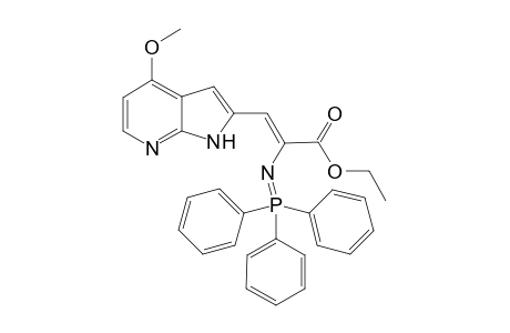 3-(4-Methoxypyrrolo[2,3-b]pyrid-2-yl)-2-[N-(triphenylphosphino)imino]propenic acid ethyl ester