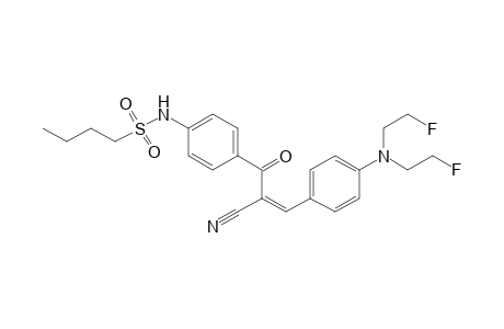 1-Butanesulfonamide, N-[4-[3-[4-[bis(2-fluoroethyl)amino]phenyl]-2-cyano-1-oxo-2-propen-1-yl]phenyl]-