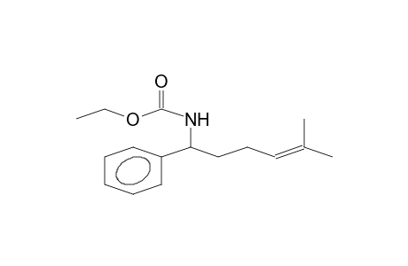 Ethyl N-(5-methyl-1-phenyl-hex-4-enyl)carbamate
