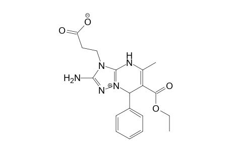 3-[2-Amino-6-(ethoxycarbonyl)-5-methyl-7-phenyl-4,7-dihydro-3H-[1,2,4]triazolo[1,5-a]pyrimidin-8-ium-3-yl]propanoate