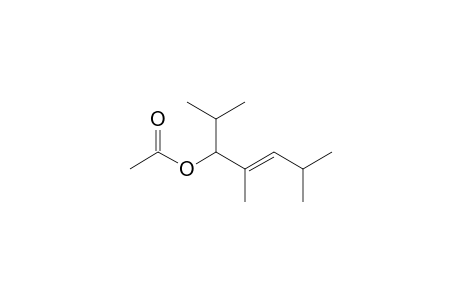 (E)-2,4,6-Trimethylhept-4-en-3-yl acetate