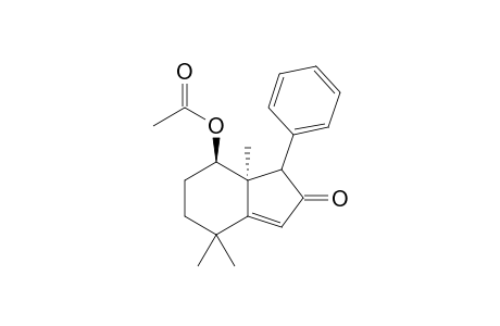 Acetic acid (3aS,4R)-3a,7,7-trimethyl-2-oxo-3-phenyl-3,3a,4,5,6,7-hexahydro-2H-inden-4-yl ester