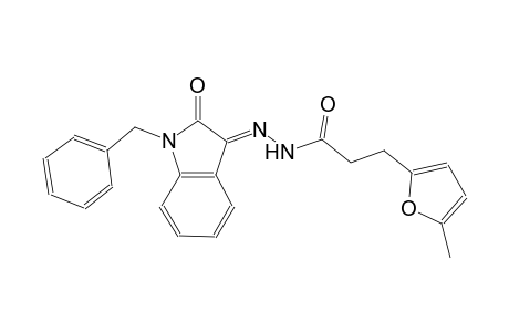 N'-[(3E)-1-benzyl-2-oxo-1,2-dihydro-3H-indol-3-ylidene]-3-(5-methyl-2-furyl)propanohydrazide