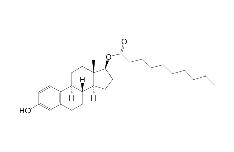 (17.beta.)-Estra-1,3,5(10)-triene-3,17-diol decanoate