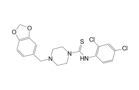 4-(1,3-benzodioxol-5-ylmethyl)-N-(2,4-dichlorophenyl)-1-piperazinecarbothioamide