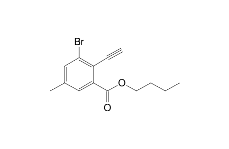 Butyl 3-bromo-2-ethynyl-5-methylbenzoate