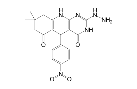 5-(4-Nitrophenyl)-2-hydrazino-8,8-dimethyl-5,8,9,10-tetrahydropyrimido[4,5-b]quinoline-4,6-dione