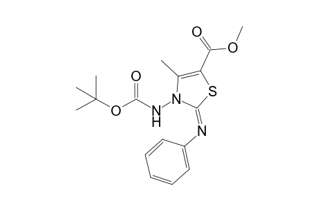 5-(Methoxycarbonyl)-2-(phenylimino)-3-(tert-butoxycarbonylamino)-4-methyl-2,3-dihydrothiazole