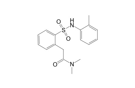 N,N-dimethyl-2-[2-(o-tolylsulfamoyl)phenyl]acetamide