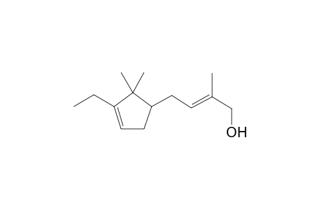 4-(3-Ethyl-2,2-dimethylcyclopent-3-en-1-yl)-2-methylbut-2-enol
