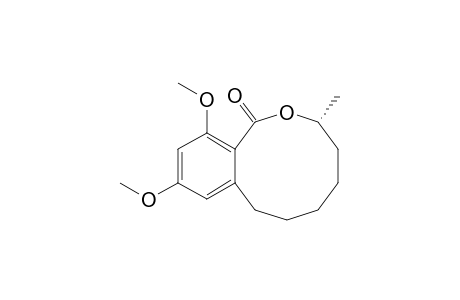 (3R)-10,12-dimethoxy-3-methyl-3,4,5,6,7,8-hexahydro-2-benzoxecin-1-one