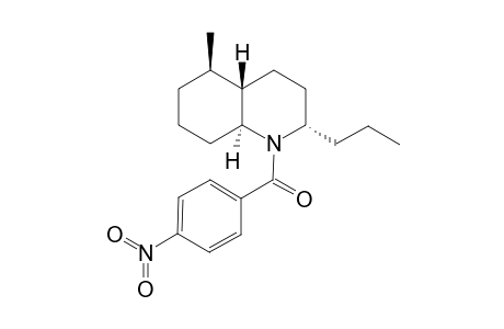 rac-[(2S,4aS,5R,8aS)-5-Methyl-2-propyl-octahydroquinolin-1-yl]-(4-nitrophenyl)methanone