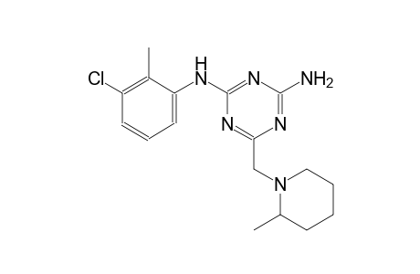 N~2~-(3-chloro-2-methylphenyl)-6-[(2-methyl-1-piperidinyl)methyl]-1,3,5-triazine-2,4-diamine