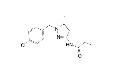 N-[1-(4-chlorobenzyl)-5-methyl-1H-pyrazol-3-yl]propanamide