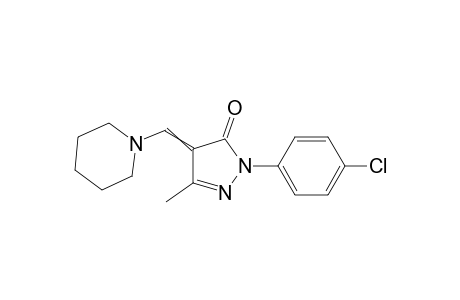 1-(4-Chlorophenyl)-3-methyl-4-piperidinomethylen-2-pyrazolin-5-one