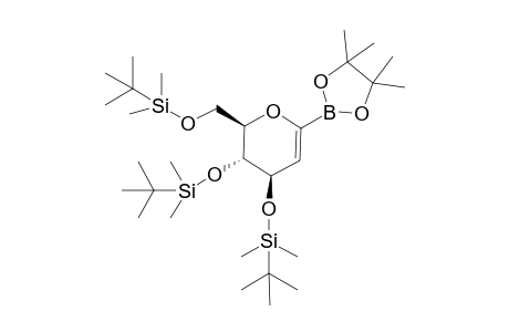1,5-Anhydro-2-deoxy-3,4,6-tris-O-[(1,1-dimethylethyl)dimethylsilyl]-1-C-(4,4,5,5-tetramethyl-1,3,2-dioxaborolan-2-yl)-D-arabino-hex-1-enitol