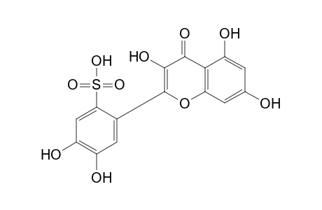 4,5-dihydroxy-2-(4-oxo-3,5,7-trihydroxy-4H-1-benzopyran-2-yl)benzenesulfonic acid