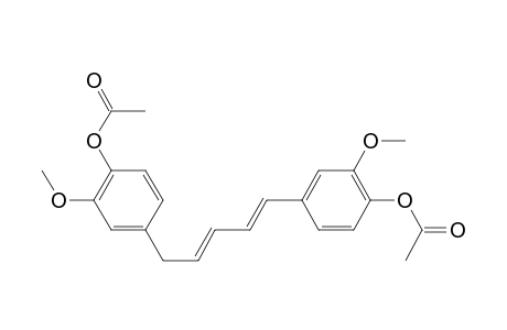 Phenol, 4,4'-(1,3-pentadiene-1,5-diyl)bis[2-methoxy-, diacetate, (E,E)-