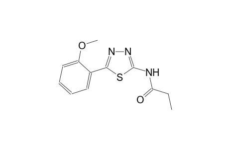N-[5-(2-methoxyphenyl)-1,3,4-thiadiazol-2-yl]propanamide