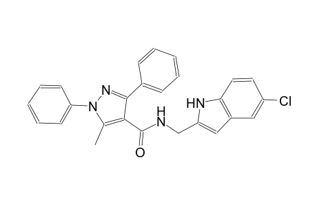 N-[(5-chloro-1H-indol-2-yl)methyl]-5-methyl-1,3-diphenyl-1H-pyrazole-4-carboxamide