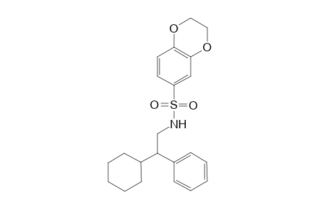 N-(2-cyclohexyl-2-phenylethyl)-2,3-dihydro-1,4-benzodioxine-6-sulfonamide