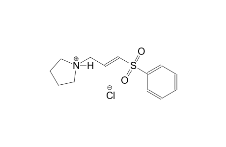 1-[(2E)-3-(phenylsulfonyl)-2-propenyl]pyrrolidinium chloride