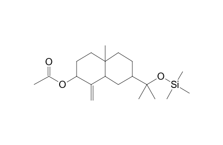 7-(2-Hydroxypropan-2-yl)-4A-methyl-1-methylenedecahydronaphthalen-2-yl acetate, tms