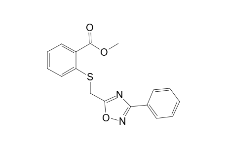 Benzoic acid, 2-[[(3-phenyl-1,2,4-oxadiazol-5-yl)methyl]thio]-, methyl ester