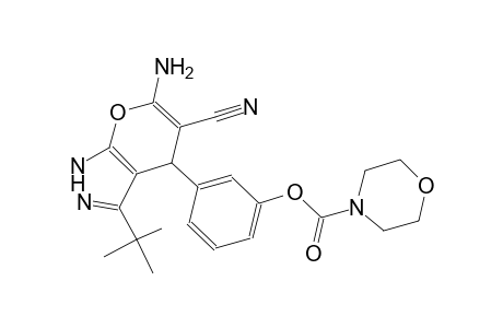 4-morpholinecarboxylic acid, 3-[6-amino-5-cyano-3-(1,1-dimethylethyl)-1,4-dihydropyrano[2,3-c]pyrazol-4-yl]phenyl ester