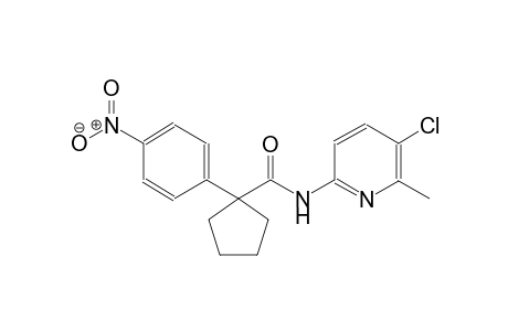 cyclopentanecarboxamide, N-(5-chloro-6-methyl-2-pyridinyl)-1-(4-nitrophenyl)-