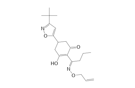 2-Cyclohexen-1-one, 5-[3-(1,1-dimethylethyl)-5-isoxazolyl]-3-hydroxy-2-[1-[(2-propenyloxy)imino]butyl]-