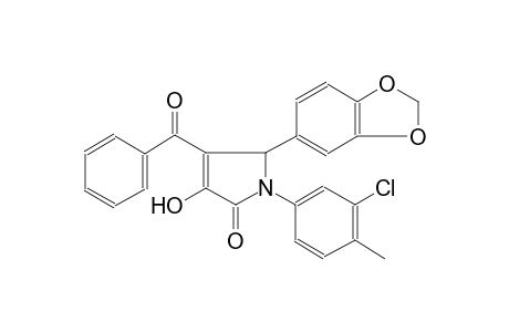 2H-pyrrol-2-one, 5-(1,3-benzodioxol-5-yl)-4-benzoyl-1-(3-chloro-4-methylphenyl)-1,5-dihydro-3-hydroxy-