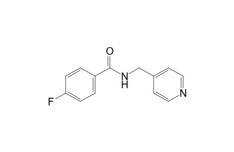 p-fluoro-N-[(4-pyridyl)methyl]benzamide