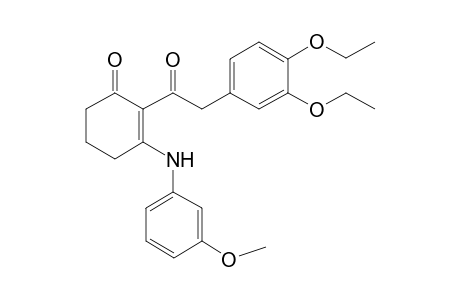 2-Cyclohexen-1-one, 2-[2-(3,4-diethoxyphenyl)acetyl]-3-[(3-methoxyphenyl)amino]-