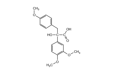 2-(3,4-dimethoxyphenyl)-3-(p-methoxyphenyl)lactic acid