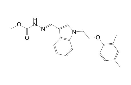 methyl (2E)-2-({1-[2-(2,4-dimethylphenoxy)ethyl]-1H-indol-3-yl}methylene)hydrazinecarboxylate