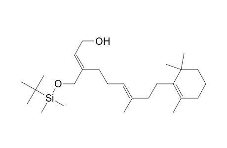 (2E,6E)-3-[(t-Butyl)dimethylsilyloxy]methyl-7-methyl-9-(2',6',6'-trimethylcyclohex-1'-enyl)nona-2,6-dien-1-ol