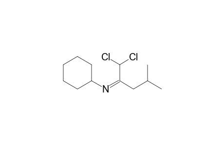 Cyclohexanamine, N-[1-(dichloromethyl)-3-methylbutylidene]-, (Z)-