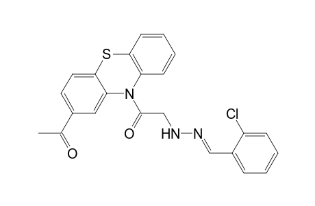 1-(2-acetyl-10-phenothiazinyl)-2-[(2E)-2-[(2-chlorophenyl)methylidene]hydrazinyl]ethanone