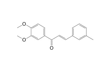 (E)-1-(3,4-dimethoxyphenyl)-3-(3-methylphenyl)-2-propen-1-one