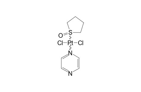 TRANS-PLATINUM-(TETRAMETHYLENESULFOXIDE)-(PYRAZINE)-[CL-(2)]