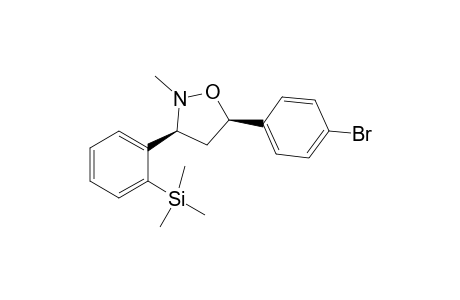(3R*,5S*)-5-(4-Bromophenyl)-2-methyl-3-(2-trimethylsilylphenyl)isoxazolidine
