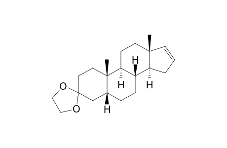 3,3-ethylenedioxy-5.beta.-androstan-16-ene