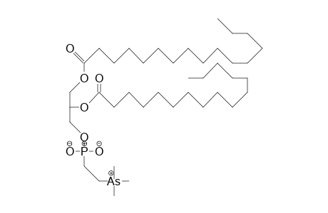 Rac-2,3-bis(palmitoyloxy)-propyl-(2-trimethylarsonio-ethyl)-phosphonate