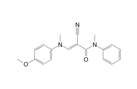 3-[N-(4-Methoxyphenyl)-N-methylamino]-2-cyano-N-methyl-N-phenylacrylamide