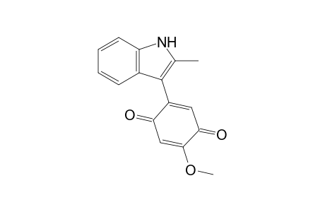 2-Methoxy-5-(2-methyl-1H-indol-3-yl)benzo-1,4-quinone