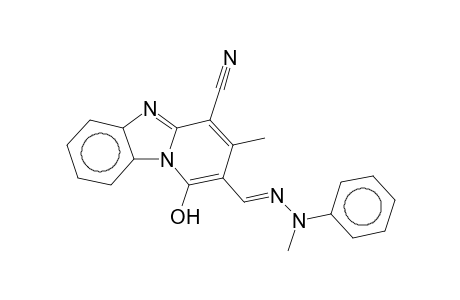 1-Hydroxy-3-methyl-2-[(2-methyl-2-phenylhydrazono)methyl]benzo[4,5]imidazo[1,2-a]pyridine-4-carbonitrile