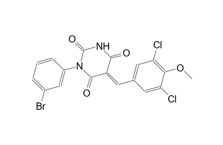 (5E)-1-(3-bromophenyl)-5-(3,5-dichloro-4-methoxybenzylidene)-2,4,6(1H,3H,5H)-pyrimidinetrione