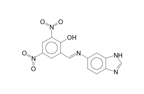 2-[(E)-(1H-Benzimidazol-6-ylimino)methyl]-4,6-dinitrophenol